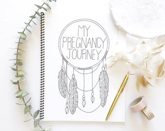 Pregnancy Journal | Pregnancy Book, Pregnancy journey, Pregnancy Diary, Minimalistic, Expecting, Baby Book, Baby Album, Bump, Modern Baby