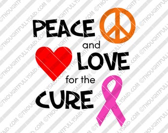 Download Cure cancer svg | Etsy