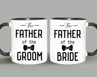 Mug Set, Personalized Mug, Father of the Groom Mug, Father of the Bride Mug, Wedding Mug, Father of the Groom Gift, Father of the Bride Gift