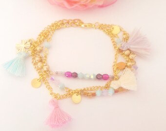 Pastel MULTISTRAND bracelet