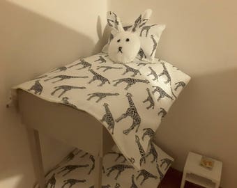 barbie bedding set for smaller size dolls as Chelsea,Tommy,kelly etc. up to 18 cm for bunk bed..see my other listing.. 2 sets!!