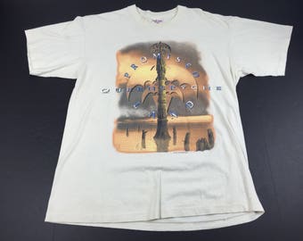 Vintage 1995 Queensryche promised land tour t-shirt mens XL metal band