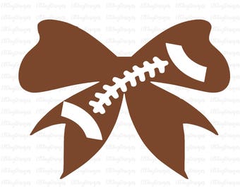 Football bow svg, Football svg, Football fall season svg, football cut file, silhouette cut file, cricut cut file, sports svg files, clipart