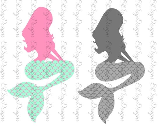 Download Mermaid svg mermaid tail svg fish scale silhouette cut