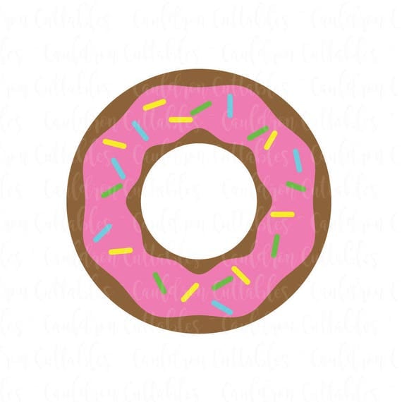 Download Donut SVG File Doughnut Clipart Sweet Food DXF EPS Png Cut