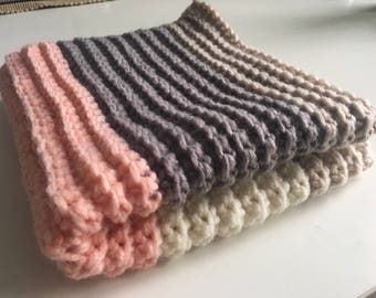 Large Lovey/Security Blanket/Striped Security Blanket