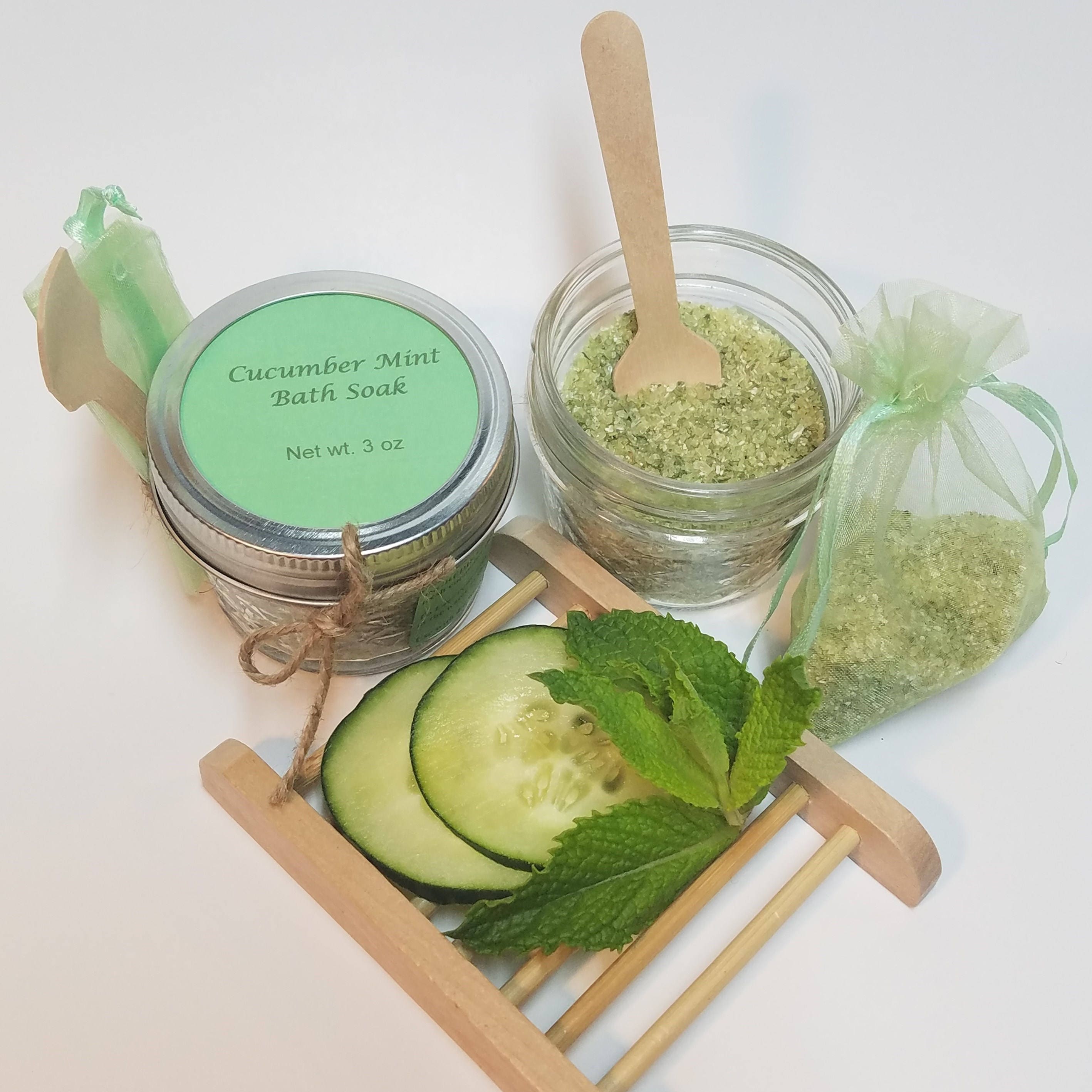 Cucumber Mint Bath Soak Bath Salts Bath Soak Epsom Salts