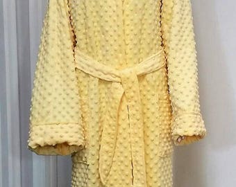 Hooded Bathrobe - Fleece Bathrobe- Housecoat - Pajamas and Robes - Loungewear - Nightgowns - Sleepwear - Gift for her
