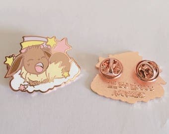 Eevee pin - pokemon pin - pokemon gifts - cute enamel pin - kawaii enamel pin - 90s pins