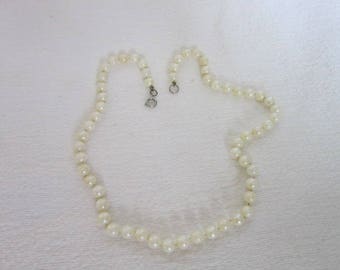 Antique String of Real Pearls Necklace 17 inch