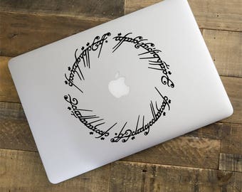 Lord Of The Rings Decal, Laptop Stickers, Elvish Circle Decal, Macbook Decal, Vinyl Stickers, Window Decal, Car Stickers LD045