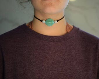 Turquoise stone necklace
