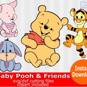 Free Free 204 Baby Winnie The Pooh And Friends Svg SVG PNG EPS DXF File