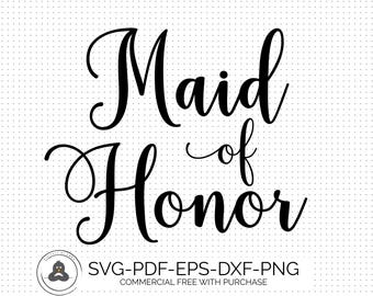 Download Maid of honor svg | Etsy