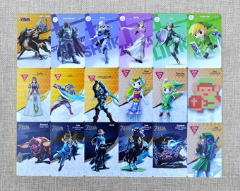 Zelda Amiibo Cards All 18 Cards Singles The Legend of Zelda Breath of the Wild
