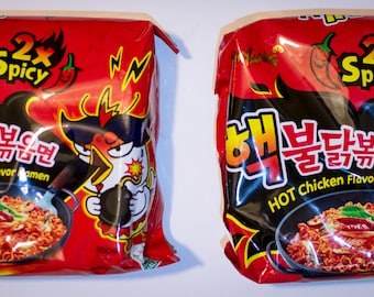 2 Pack Samyang 2X Spicy Hot Chicken Korean Ramen Nuclear Fire Noodle Challenge