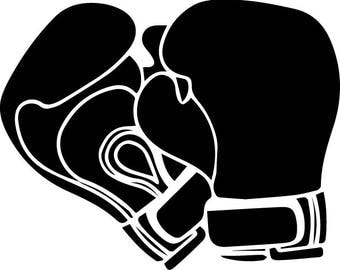 Boxing Gloves Fight Protection Sport Boxer Ring Punch Competition .SVG .EPS .PNG Vector Space Clipart Digital Download Circuit Cut Cutting