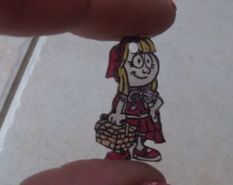 Earrings/Wolf Red Riding Hood