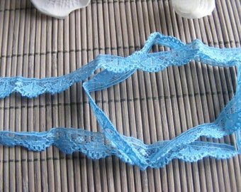 Ribbon lace Blue 1.20 m x 1 cm