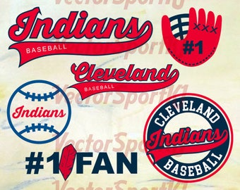 Cleveland Indians SVG, Cleveland Baseball, Cleveland Baseball DXF, Cleveland Indians Baseball Clipart, Baseball Clipart, Clipart Svg Png Eps