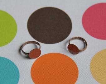 The copper tray with ring holder