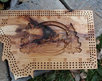 Montana State Cribbage Boards Any Board Wild Game Bear Montana State Cribbage Boards Any Board Wild Game Bear