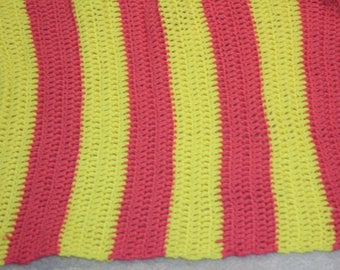 Pink And Yellow Double Baby Blanket