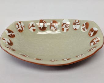 Fused glass bowl