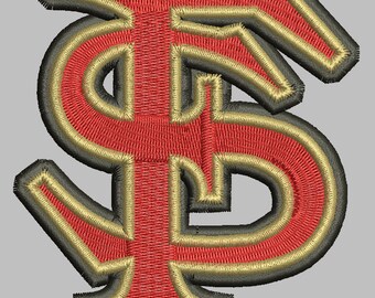 Florida State Seminoles Embroidery Design 3 Sizes 8 Formats