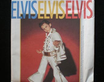 Vintage 1993 Elvis Presley Costume Pattern ( includes cape) Simplicity 8646 Size Toddler 3T thru Boys 8 UNCUT