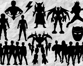 Power rangers svg | Etsy