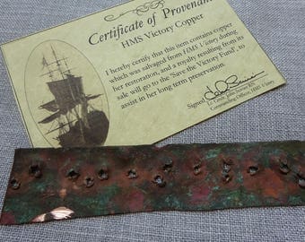 Piece of copper taken from the HMS Victory ship