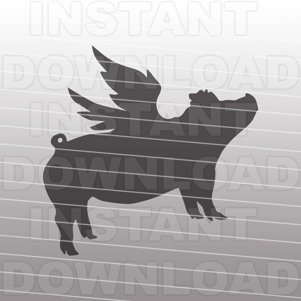 Download Show Pigs SVG,Flying Pig SVG,Livestock SVG,Farm Animal svg File-Cutting Template-Vector Clip Art ...