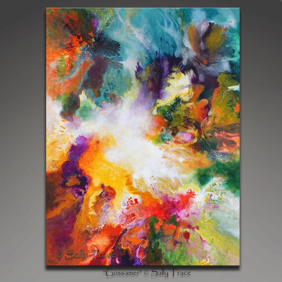 Large contemporary art canvas giclee art print from my