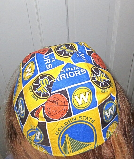 NBA Golden State Warriors yarmulke or kippah basketball