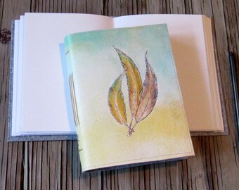 3 Feathers journal - new design - gifts for him and her - tremundo