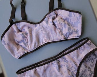 Evening black animal sheer mesh cross back bralette vintage less venus