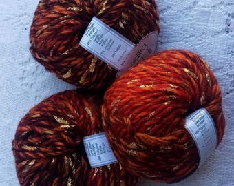 DESTASH - tendance mode Gedifra fils d’or - dégradé avec des Accents métalliques - automne rouges - abandonnées