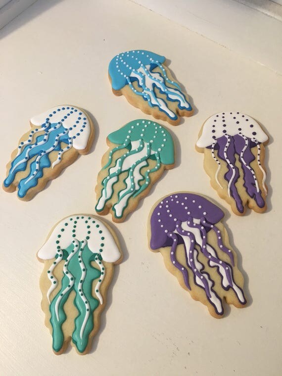 Jellyfish Cookies - 1 Dozen Il_570xn