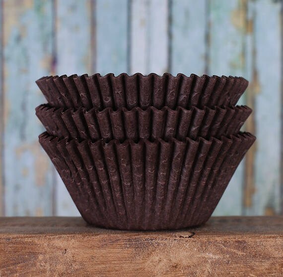 Jumbo Brown Cupcake Liners Texas Size Muffin Cups Jumbo