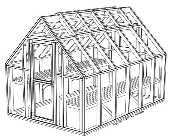 8 x 12 Greenhouse Plans PDF Version