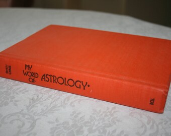 Vintage Hard Cover Book " My World of Astrology " by Sydney Omarr 1965