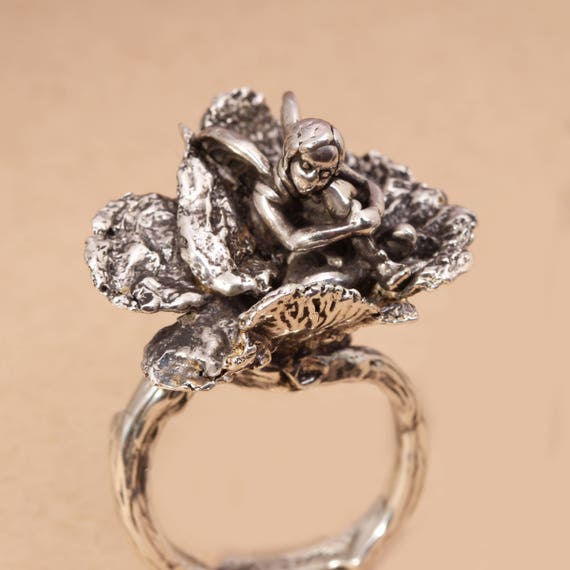 Fairy Jewelry Fairy Ring Branch Ring Fine Silver Ring Fairy