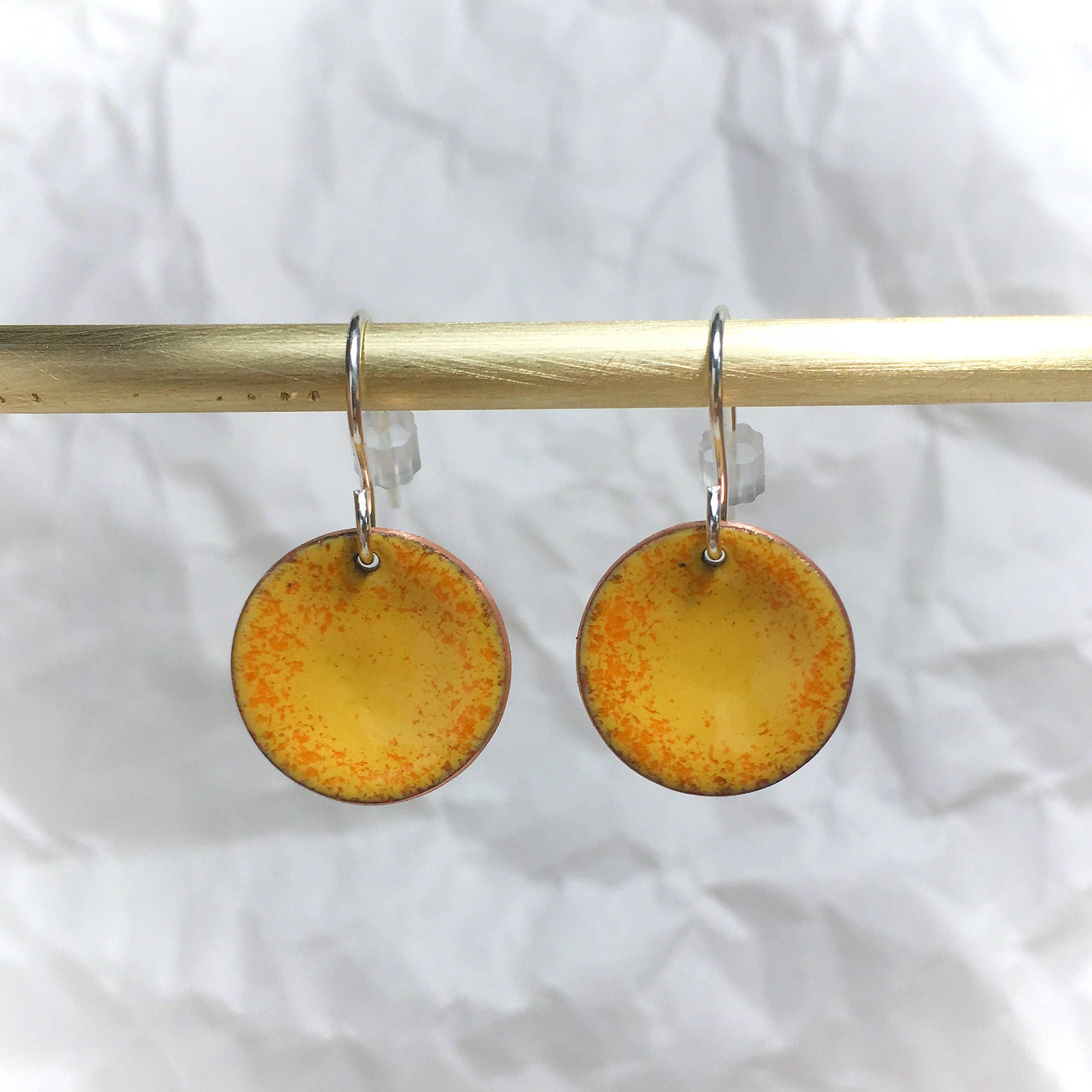 yellow and orange earrings