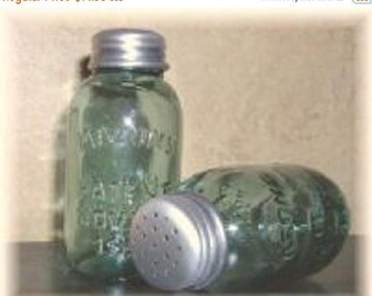 On Sale Mason Jar Salt & Pepper Shakers New Vintage Antique Style
