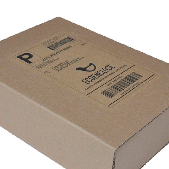 6.5 x 4.5 100 Recycled Kraft Shipping Label