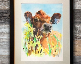 Original Watermedia Art Paintings Portraits by KrisTrembleyGallery