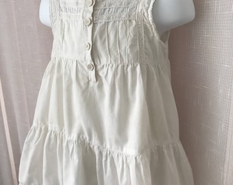 Lovely white cotton frock from Beautees, 18-24 mos.