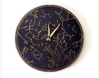 Constellation Wall Clock, Silent Wall Clock,,Trending Wall Art, Astrology, Astronomy, Home and Living, Home Decor, Decor & Housewares