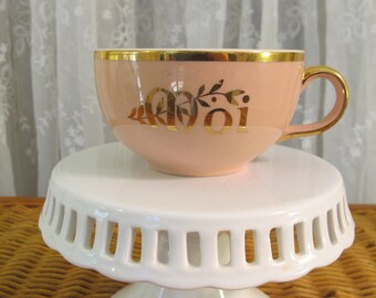 Vintage 40's Villeroy & Boch pink "Moi"cup